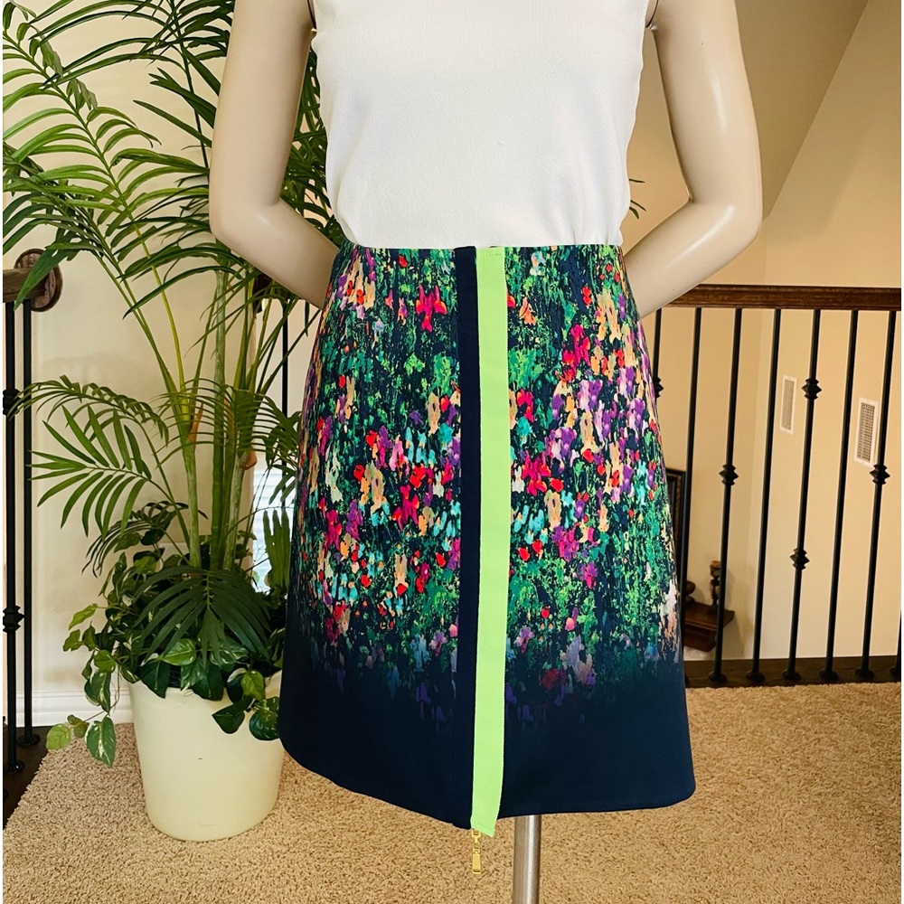 NWOT Elie Tahari cotton Reversable Skirt, US 2